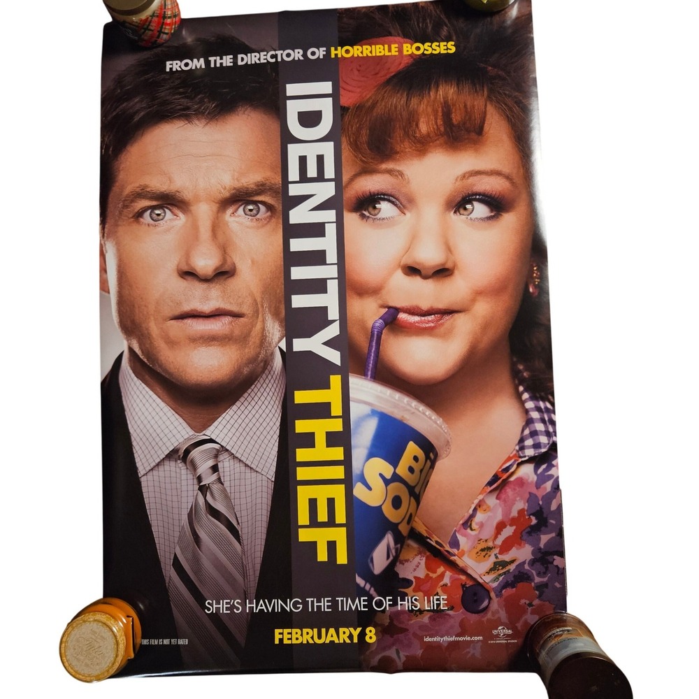 Identity Thief 2013 Original Advance Movie Poster 27x40‎ Jason Bateman D/S